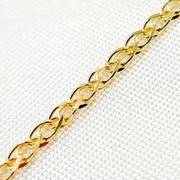 14K Solid Gold Wheat Chain by the Foots